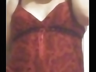 long hair teen shemale masturbates on webcam