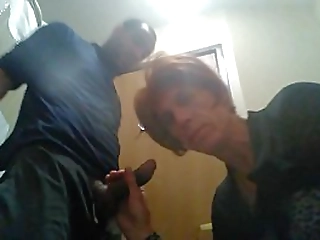 black colombian shemale with large ball sack toying asshole