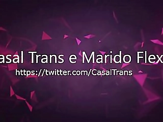 hottie shemale tugging her cock closeup