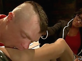 busty shemale lawyer fucks her client