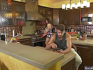 busty ts stepmom barebacked by stepson