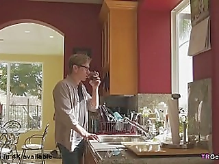 gorgeous cassie woods charms white guy outdoors