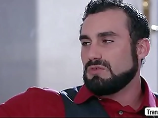 ts mandy mitchell tries riding her stepsons bigcock