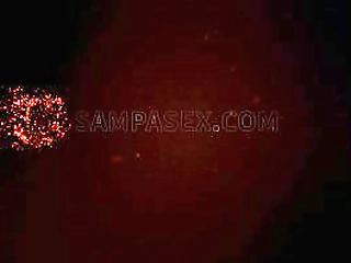 brunette ladyboy with a hairy cock strips white dress and jerks off