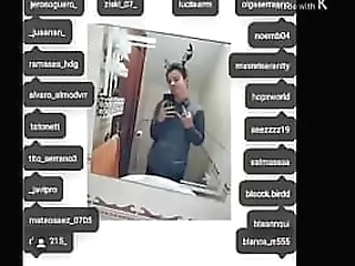 filthy tranny masturbating for her webcam