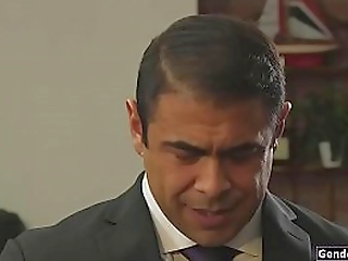 latin milf ts boss is analed by employee