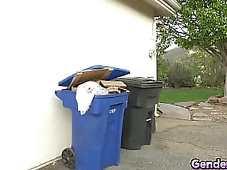 shemale threesome hardcore bareback fuck