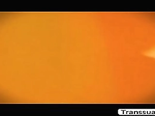 nubian shemale sucks cock then gets nailed