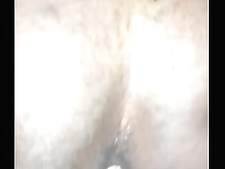 thirsty asian shemale queen pang cock sucking and stroking her shecock