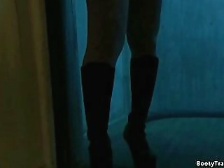 busty latina shemale dom anal fucks man