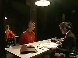 male prisoner is anal fucked by ts