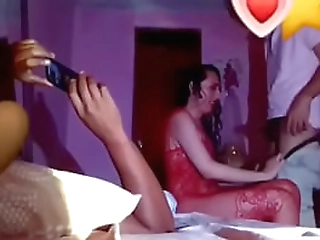 interacial 3some, revealing white boy big cock and sucking it