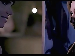 brunette ladyboy in white fishnets gives her big dick stud a