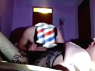 he likes to suck my shemales cock, barber sucking good