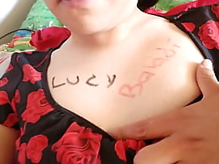 pov shemale gets handjob and blowjob in lingerie and heels