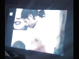 tranniesrus - guy fuck two hot big titted shemale