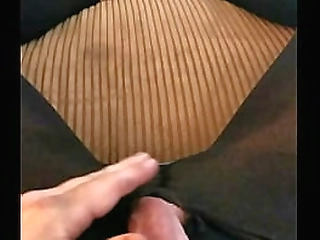 teasing in leggings cock throbbing