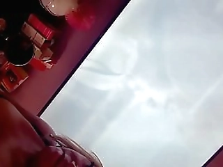 a horny blonde teases her room mate to fuck