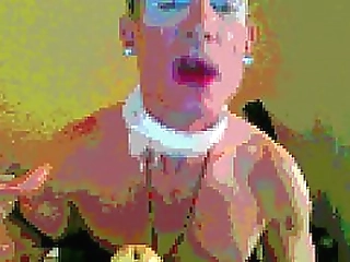 sexy tranny thays dummond stroking her hard shaved cock