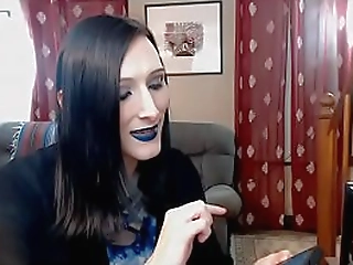 t-girl striptease and plugged spanking