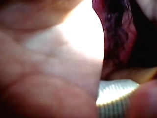 jerking myself with a black cock inside