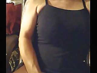 beautiful filipina in cute dress having fun public flashing