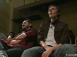 black ts bodybuilder anal fucks fan