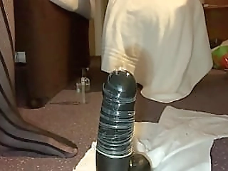 busty brunette trans babe johany wilker jacks off