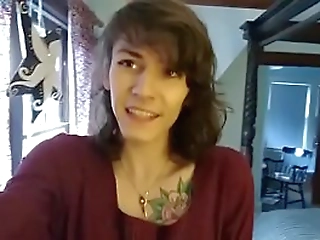 redhead tgirl karol ferraz takes a big cock in her tranny ass