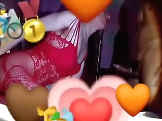 ebony shemale beauty cums after jerking solo