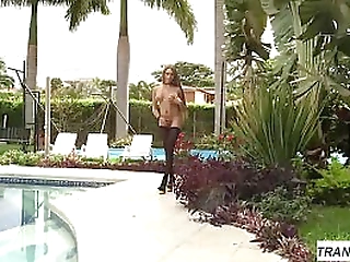 franzi sweet the german shemale masturbate in the bathroom