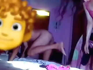 fucking her in doggystyle and treating her like a bitch before the 3some