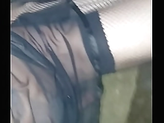 cute brunette shemale cibelly gusman in love with her black dildo