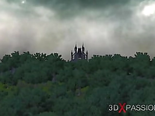 3d satanic dickgirls witches fucks hard a hot girl slave in the dark castle