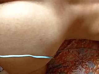 hot blonde ts tania q playing with her pole