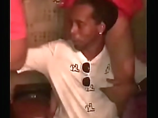 blonde tgirl playing with glass toy