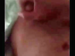 hot ebony with small boobs wanks off for the camera