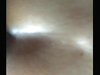 busty asian shemale strokes her long dick and cumshot