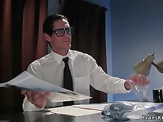 shemale anal fucks handcuffed detective