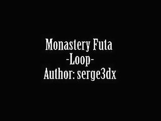 big cock t-girl masturbates and cums in sexy lingerie