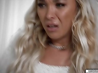 busty blonde ts barebacked by shemale gf