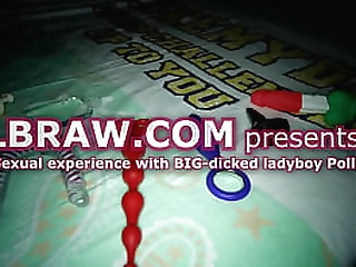 huge-dicked ladyboy polla toys her small ass