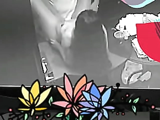 kinky blonde in orange skinny has a guy to jerk off her cock on pov