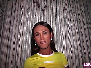 ladyboy creamy gets mouth and ass fucked bareback