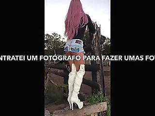 me jurking with a shemale again and again.. frottage 3