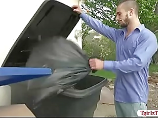 ladyboy casey tries riding dudes bigcock