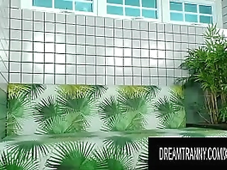 a nice machine drilling for marcela limas big tranny ass ends with orgasm