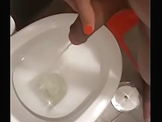 beautiful tranny annalise rose stroking her shecock