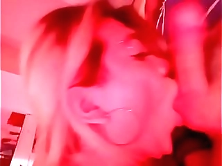 blonde tranny hilda brasil masturbates with dildo in ass