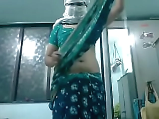 crossdresser indian in saree